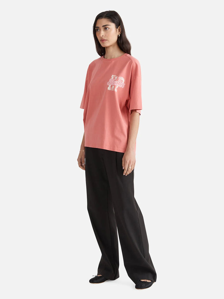 Ena Pelly EP Captain Oversized Tee - Cinnabar