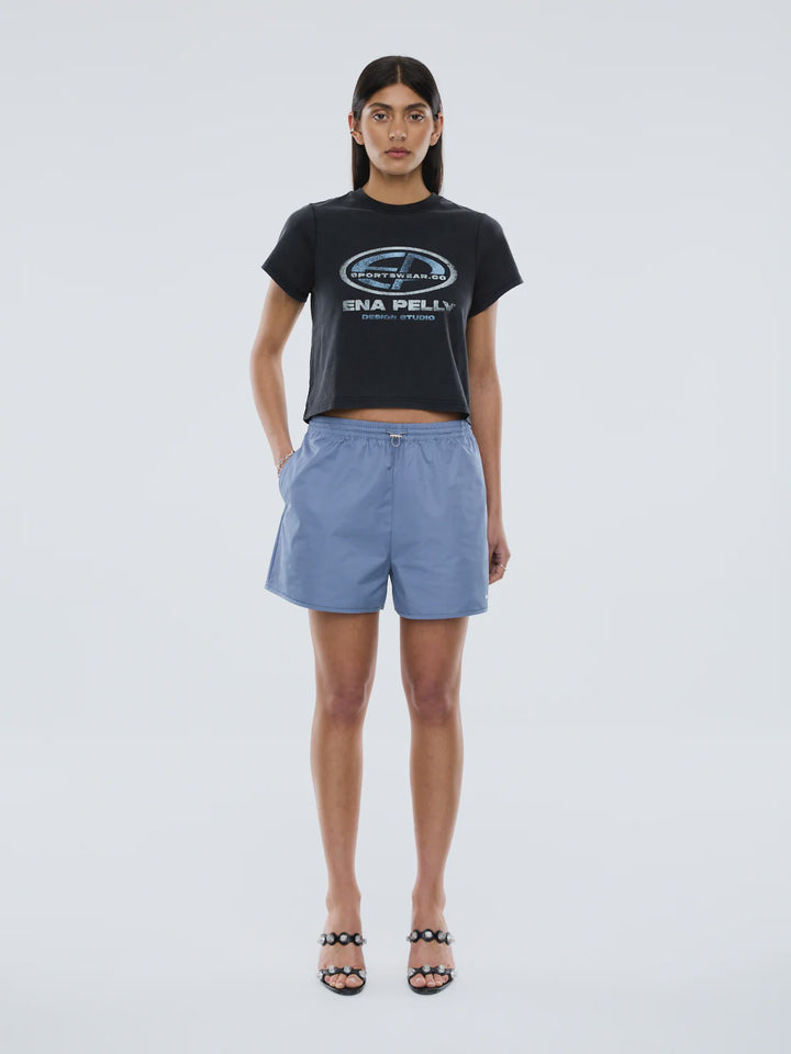 Ena Pelly EP Vintage Baby Tee-Vintage Black