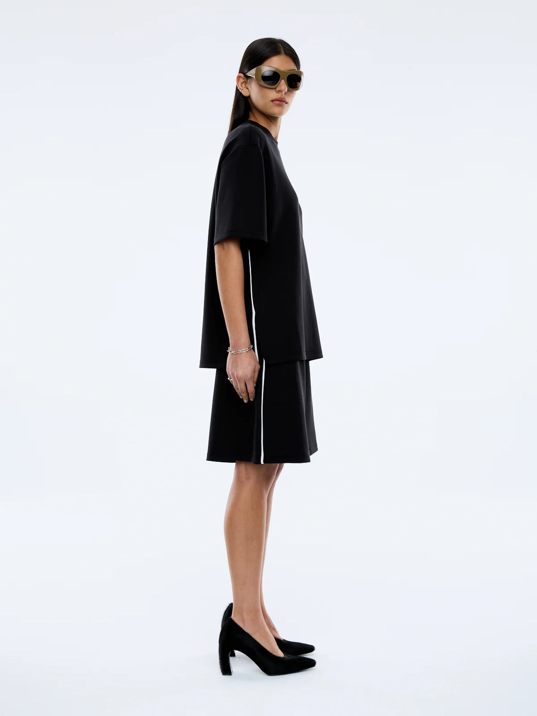 Ena Pelly Sarah Oversized Tee-Vintage Black