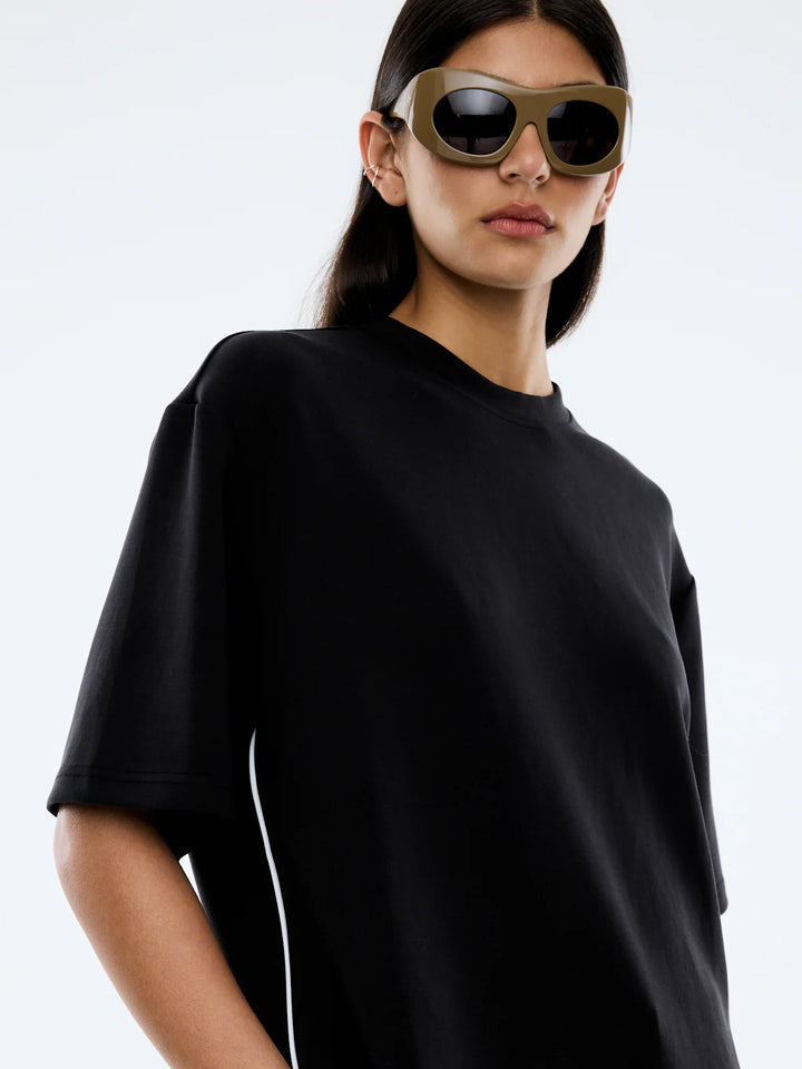 Ena Pelly Sarah Oversized Tee-Vintage Black