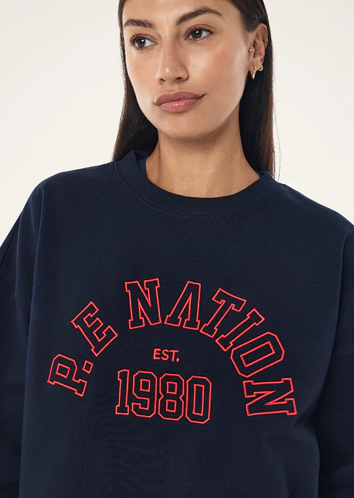 P.E Nation Established Oversized Sweater - Dark Navy