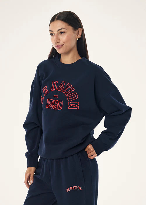 P.E Nation Established Oversized Sweater - Dark Navy