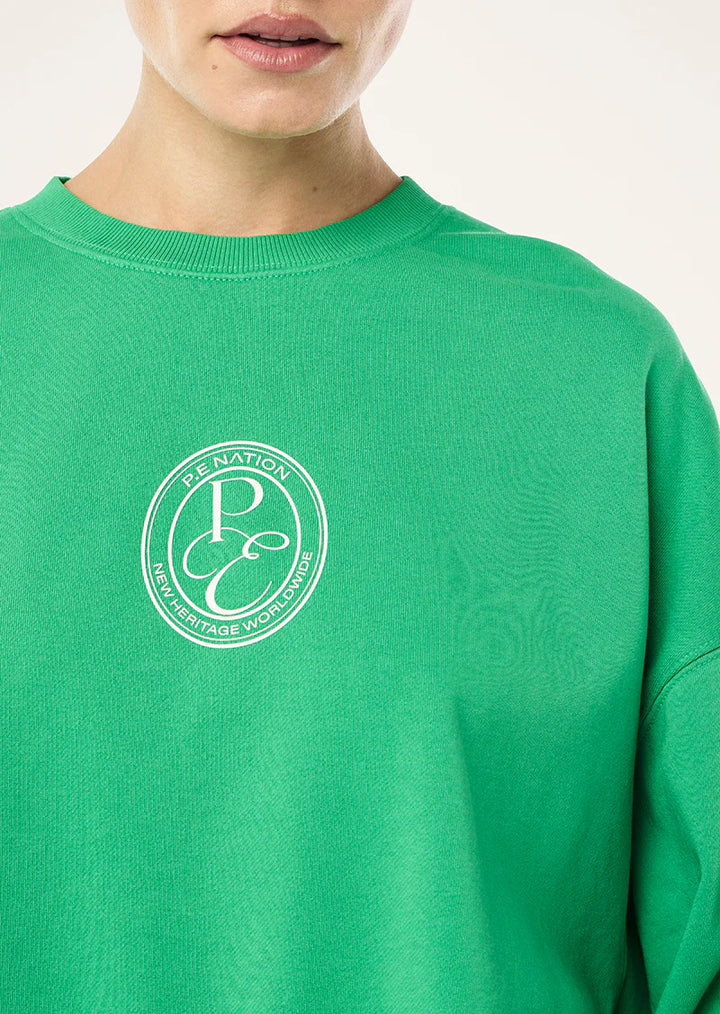 P.E Nation Exposition Sweat - Washed Kelly Green