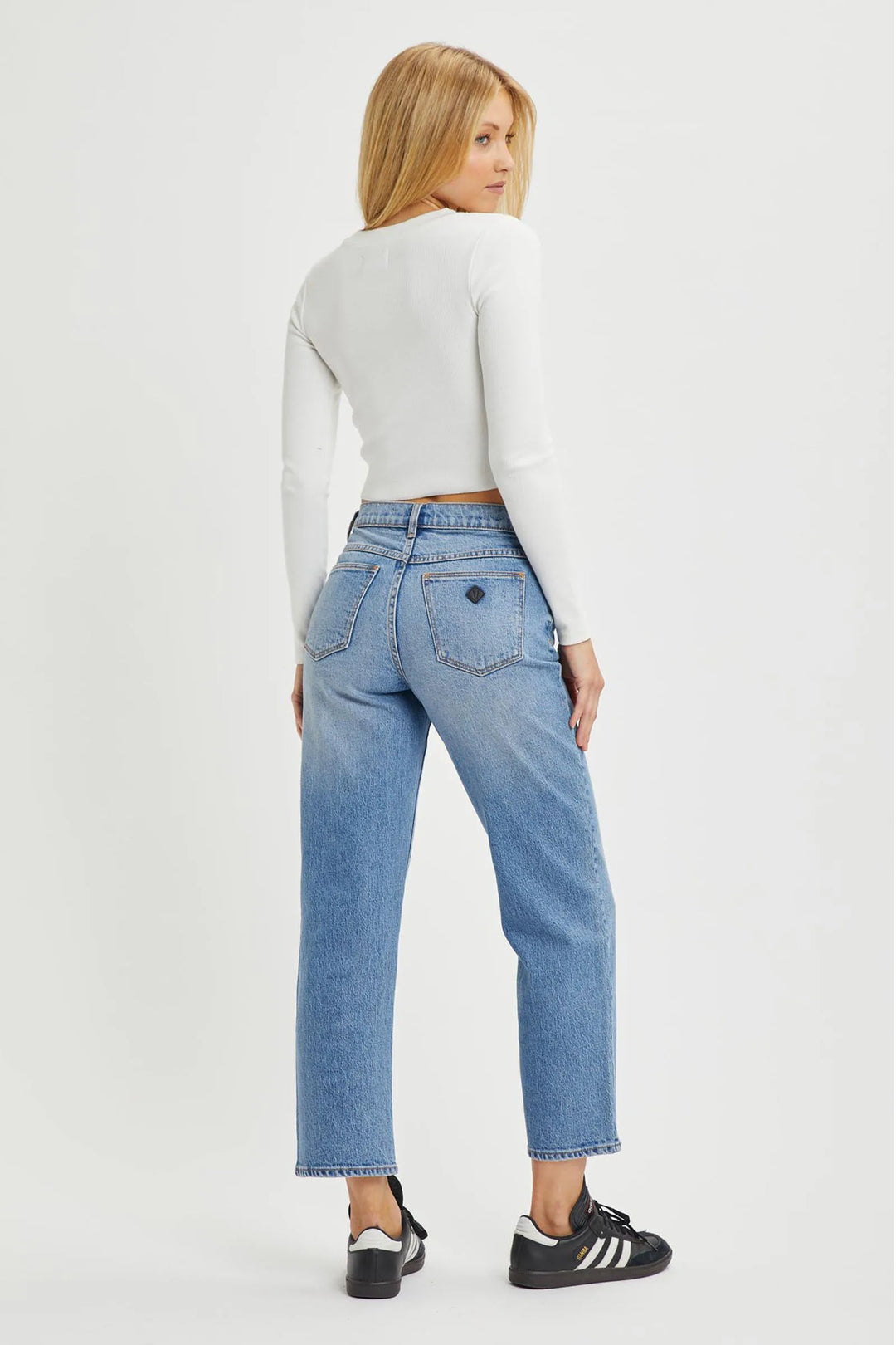 Abrand 95 Mid Straight Crop Felicia - Mid Vintage Blue