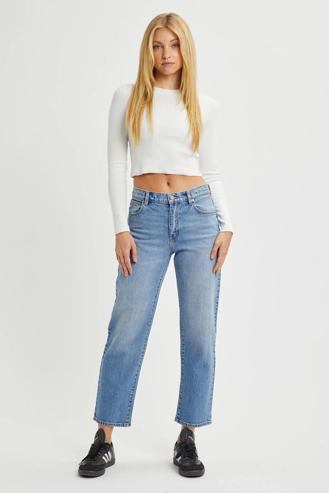 Abrand 95 Mid Straight Crop Felicia - Mid Vintage Blue