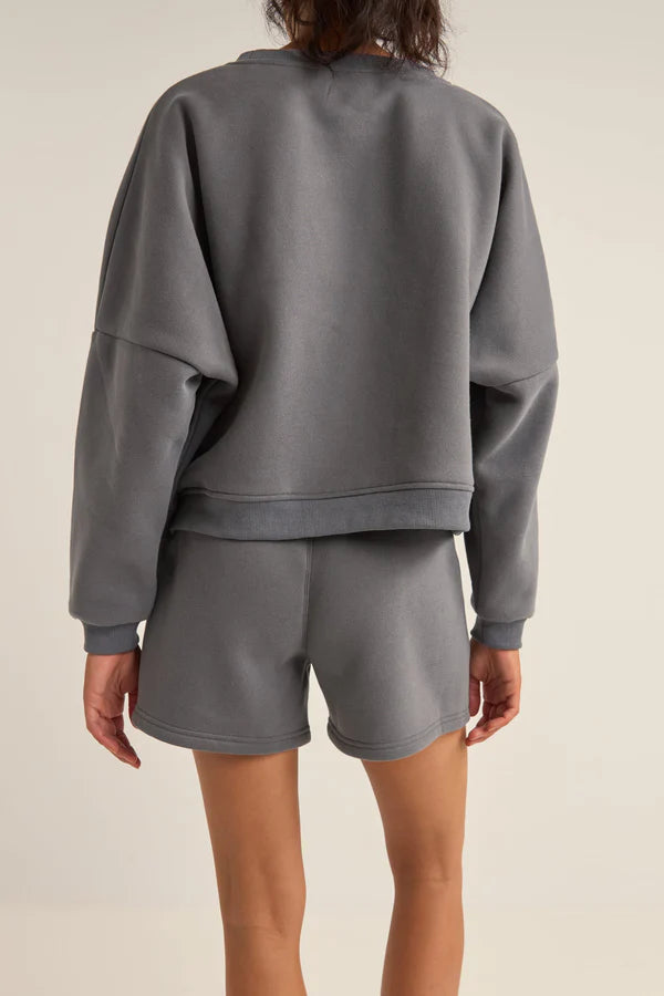 Rhythm Logo Fleece Shorts - Charcoal