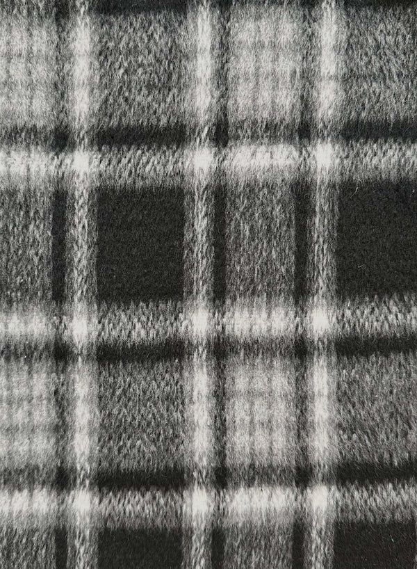 Esmaee Concrete Coat - Black/Check