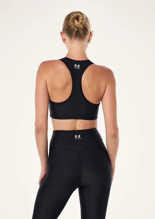 P.E Nation Fairmont Scoop Sports Bra - Black