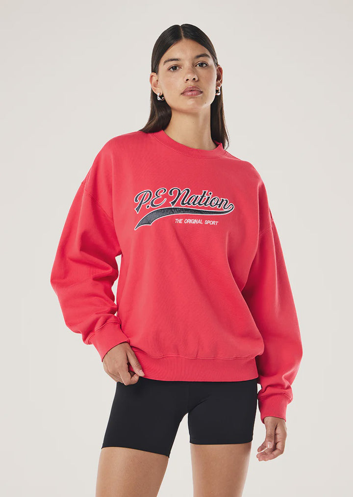 P.E Nation Formation Sweat-Strawberry