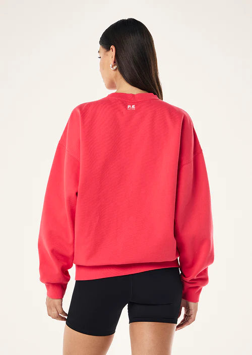 P.E Nation Formation Sweat-Strawberry