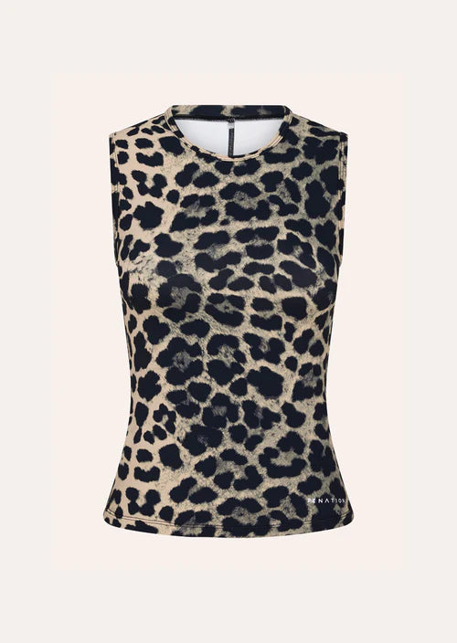 P.E Nation Foundation Muscle Tank - Leopard Print