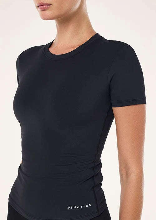 P.E Nation Foundation SS Tee - Black