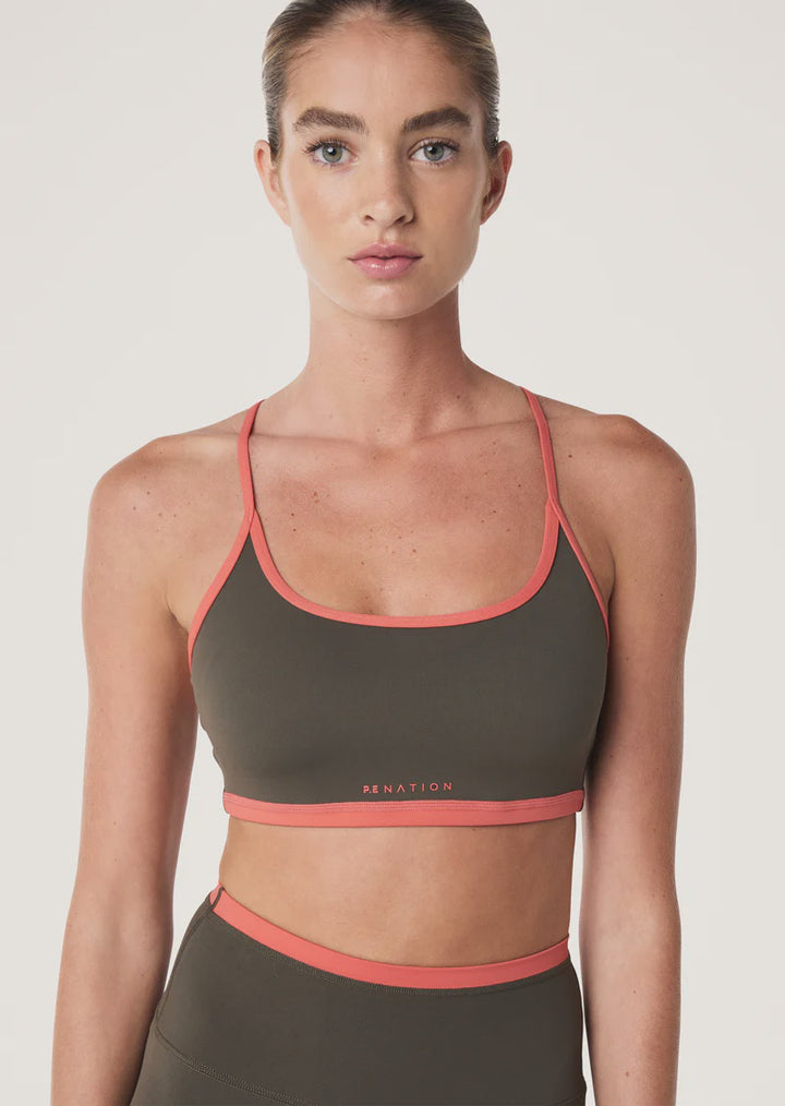 P.E Nation Fundamental Sports Bra - Tarmac/Brick Red