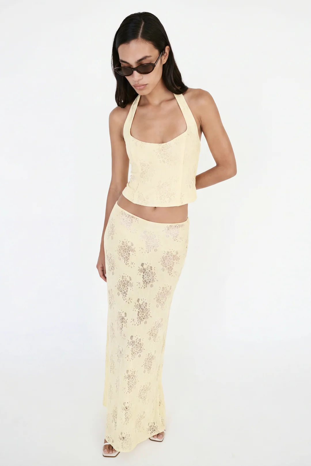 Ownley Gem Lace Top - Butter