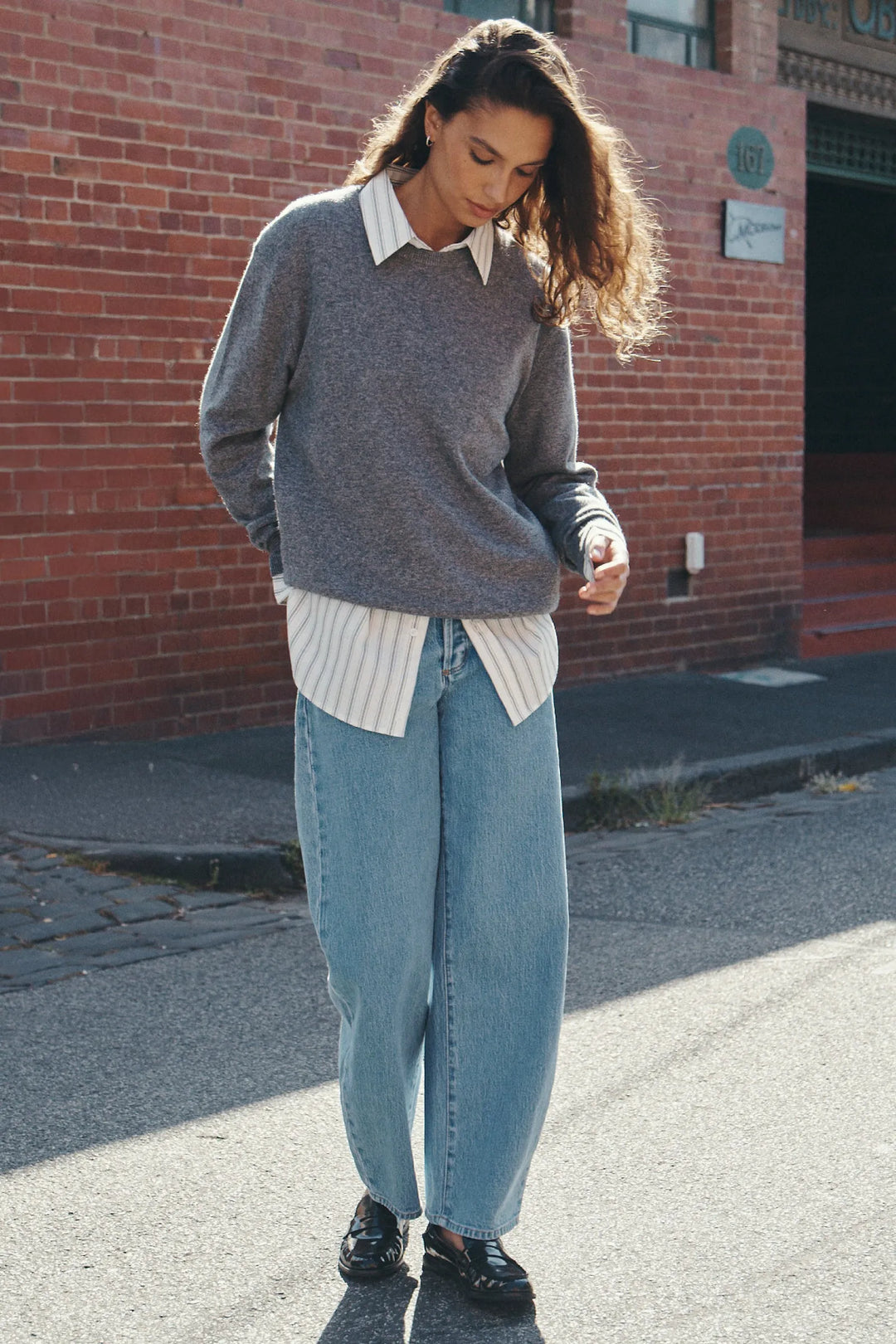 Rolla's Gigi Barrel Jean - Country Blue