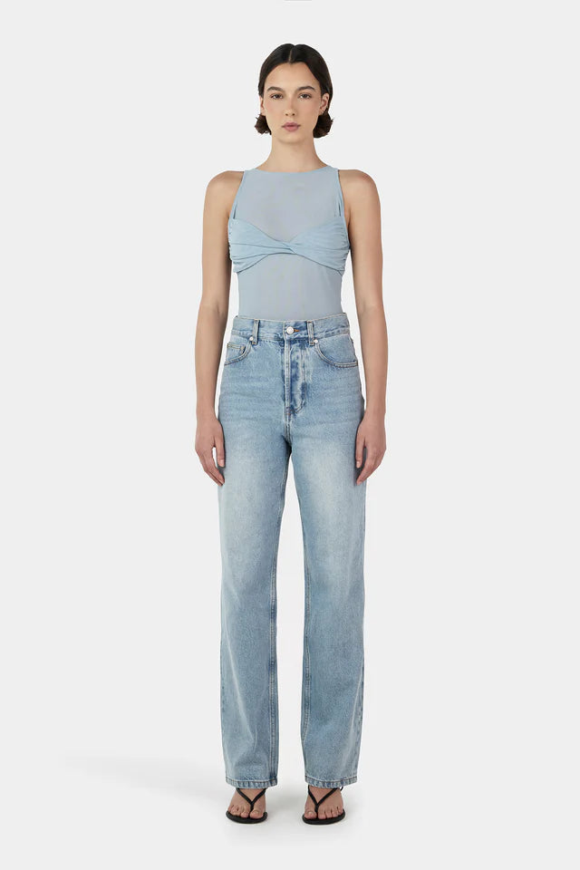 Ownley Halsey Mesh Top - Blue