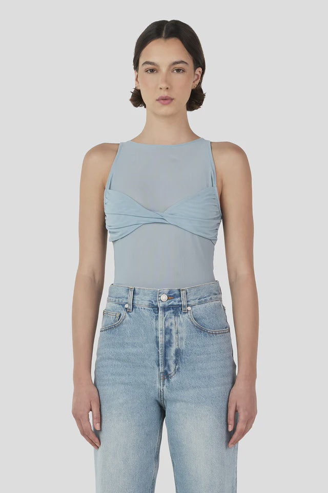Ownley Halsey Mesh Top - Blue