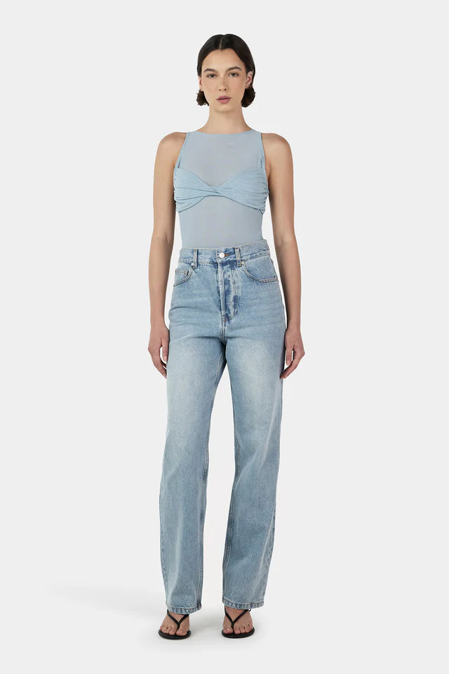 Ownley Halsey Mesh Top - Blue