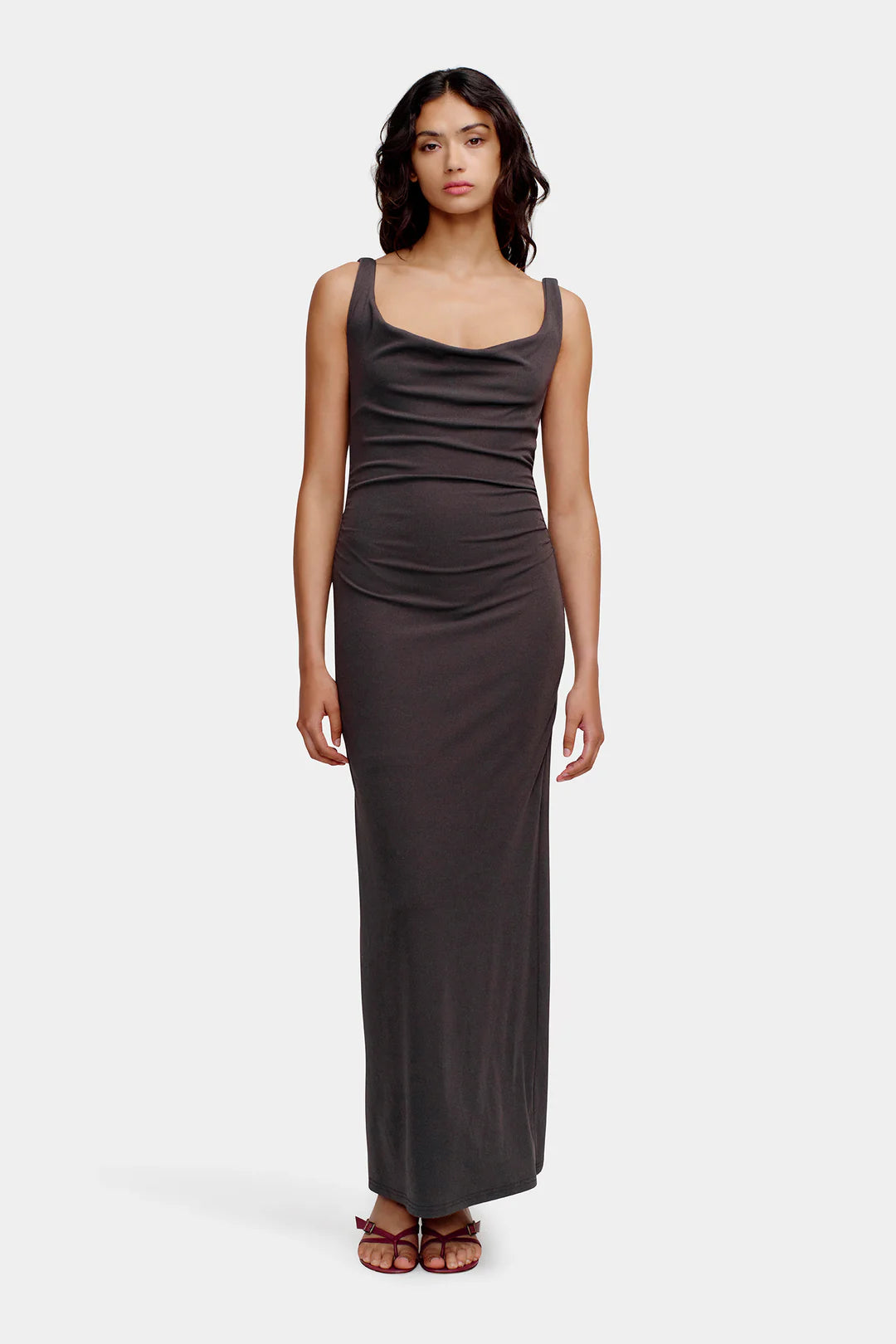 Ownley Hariette Midi Dress - Charcoal