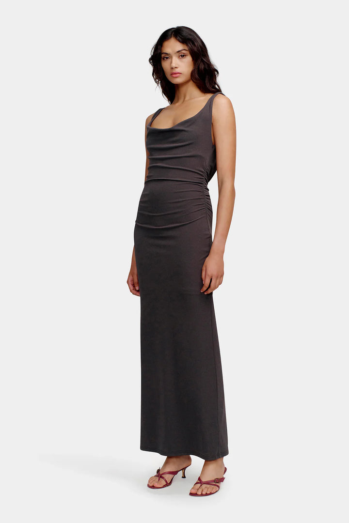 Ownley Hariette Midi Dress - Charcoal