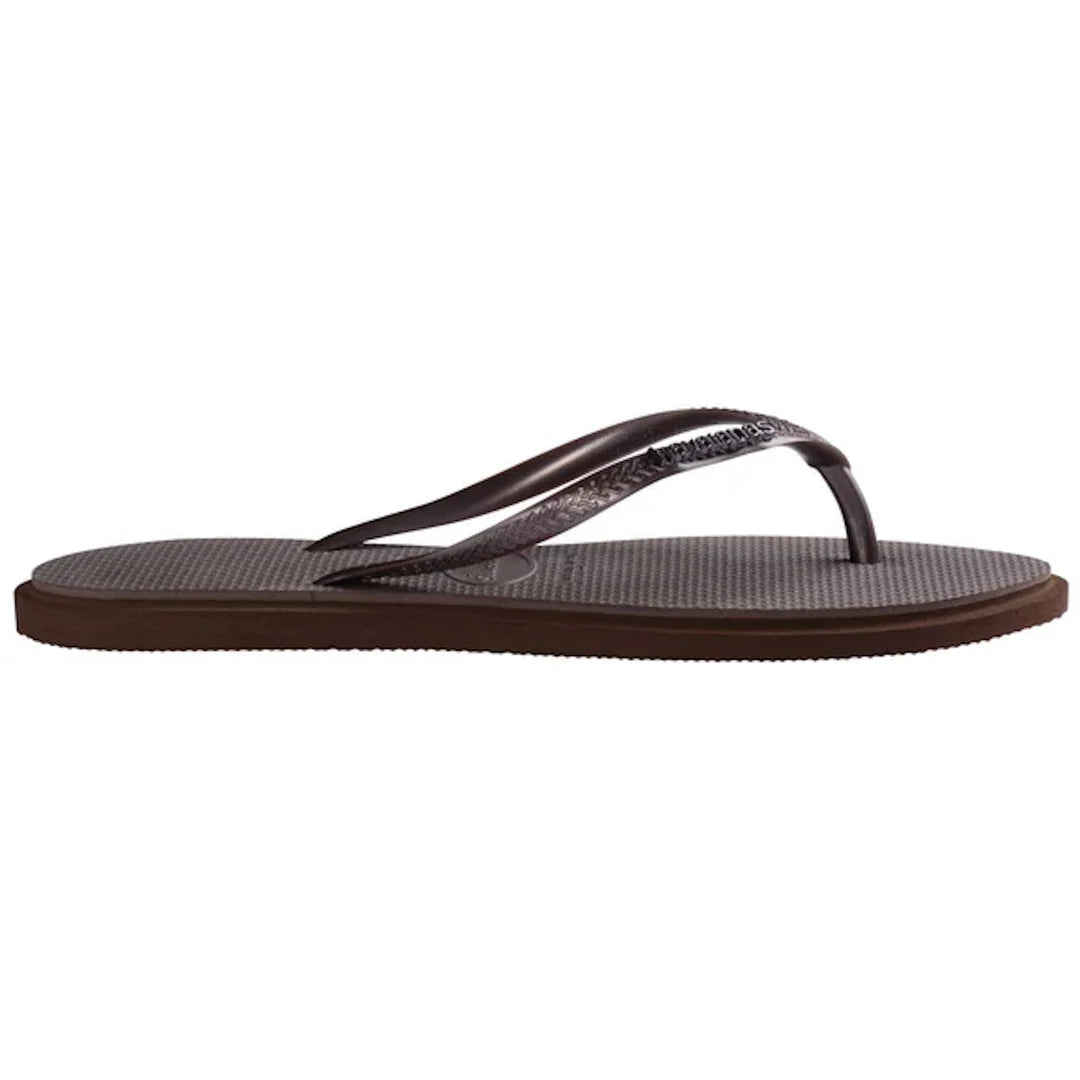 Havaiana Slim Point Thong - Coffee/Fog