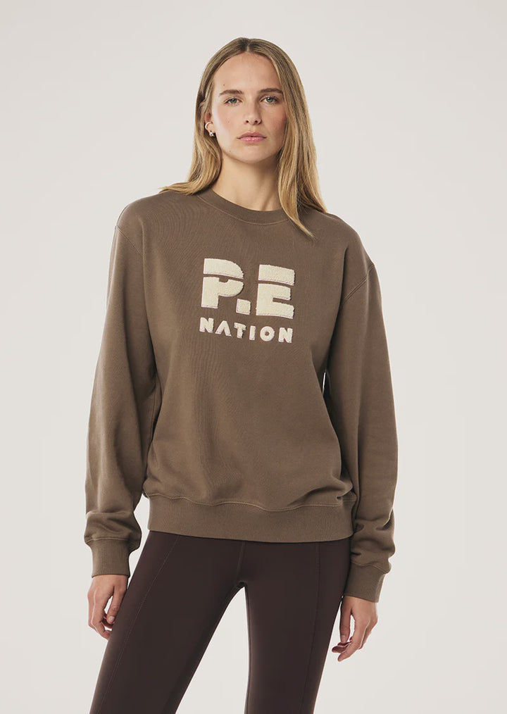 P.E Nation Heads Up 2 Sweat - Walnut