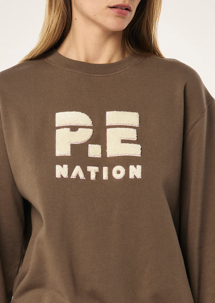P.E Nation Heads Up 2 Sweat - Walnut