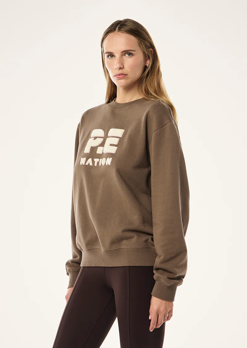 P.E Nation Heads Up 2 Sweat - Walnut