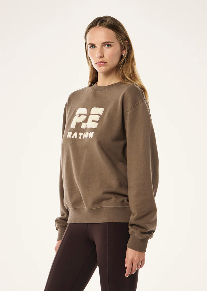 P.E Nation Heads Up 2 Sweat - Walnut
