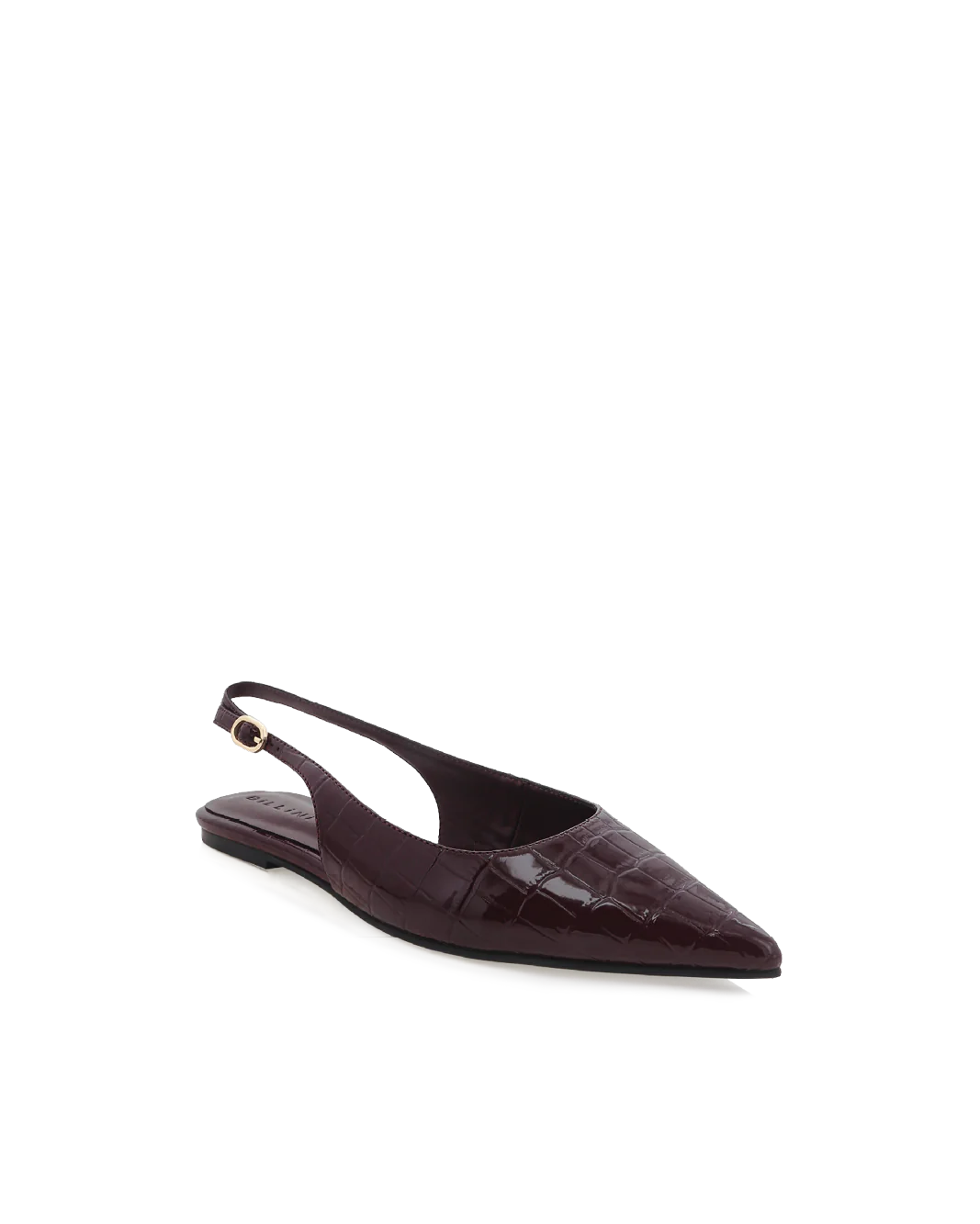 Billini Henna Flat - Cocoa Patent Croc