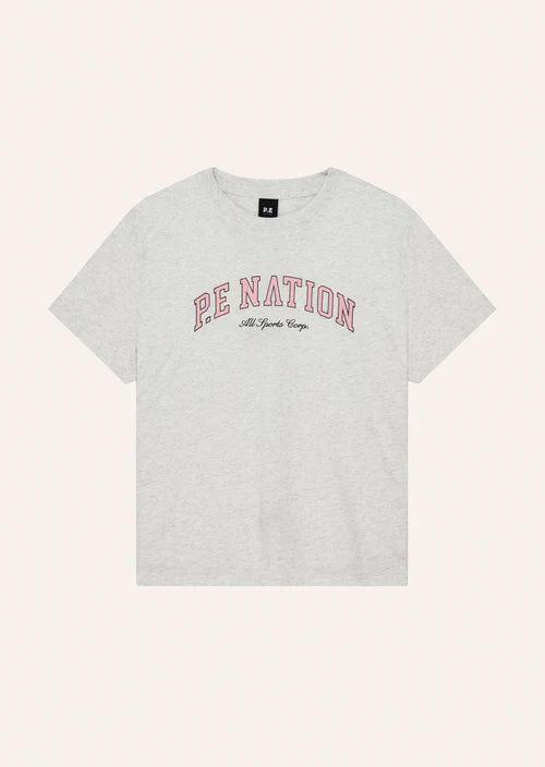 P.E Nation Heritage Tee - Grey Marle