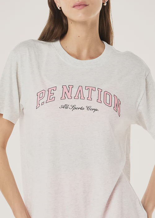 P.E Nation Heritage Tee - Grey Marle
