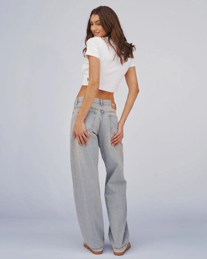 Dr Denim Hill Low Jean - Canyon Light Vintage