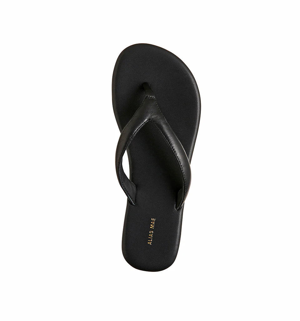 Alias Mae Henna Thong - Black Leather