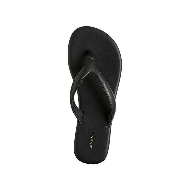 Alias Mae Henna Thong - Black Leather