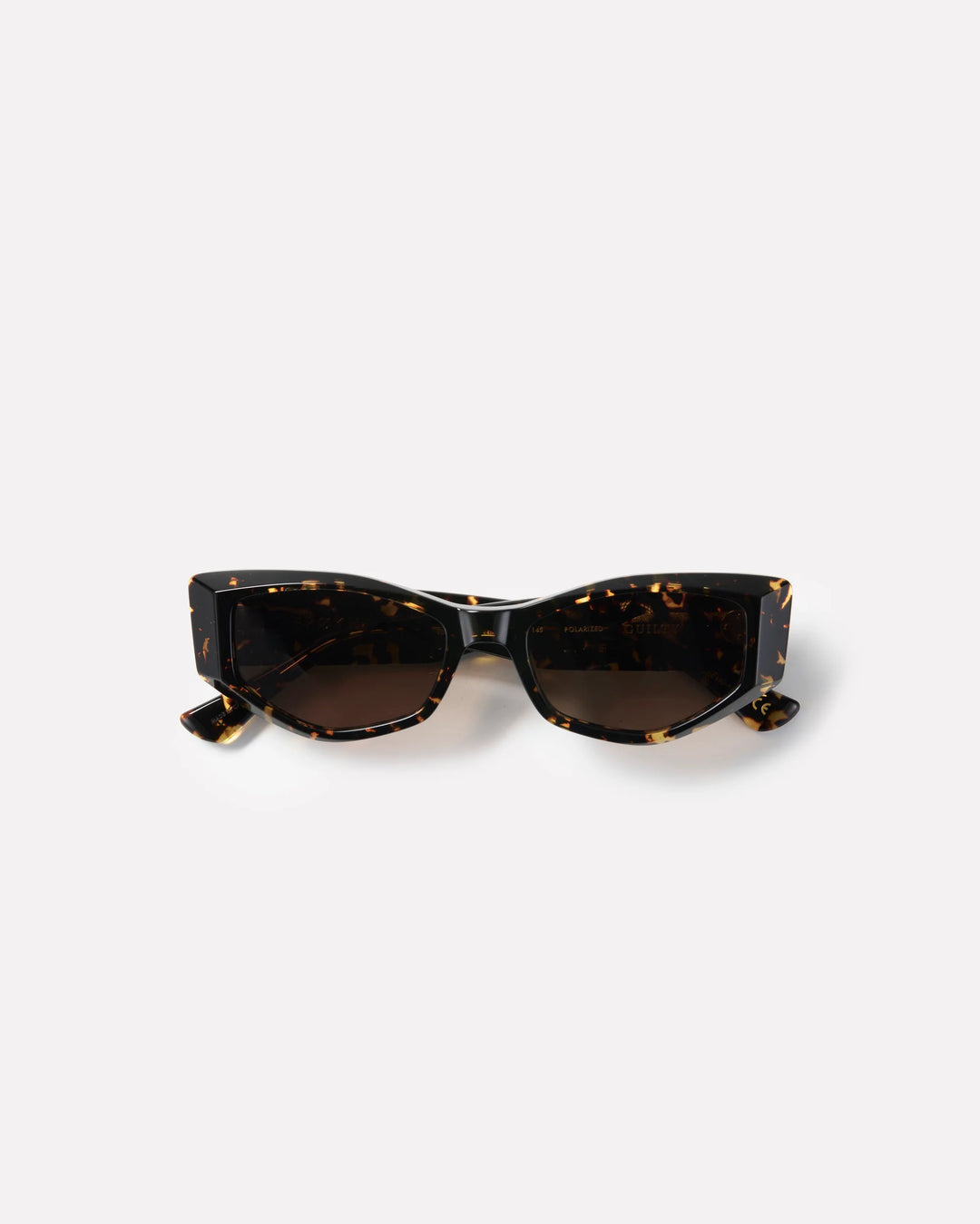 EPØKHE Guilty Sunglasses - Crystal Dark Tortoise Polished/Brown Polarized