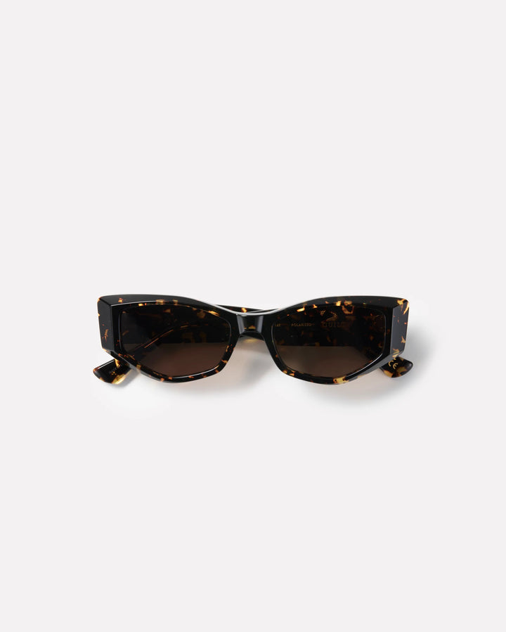 EPØKHE Guilty Sunglasses - Crystal Dark Tortoise Polished/Brown Polarized