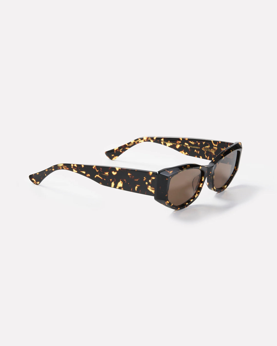 EPØKHE Guilty Sunglasses - Crystal Dark Tortoise Polished/Brown Polarized