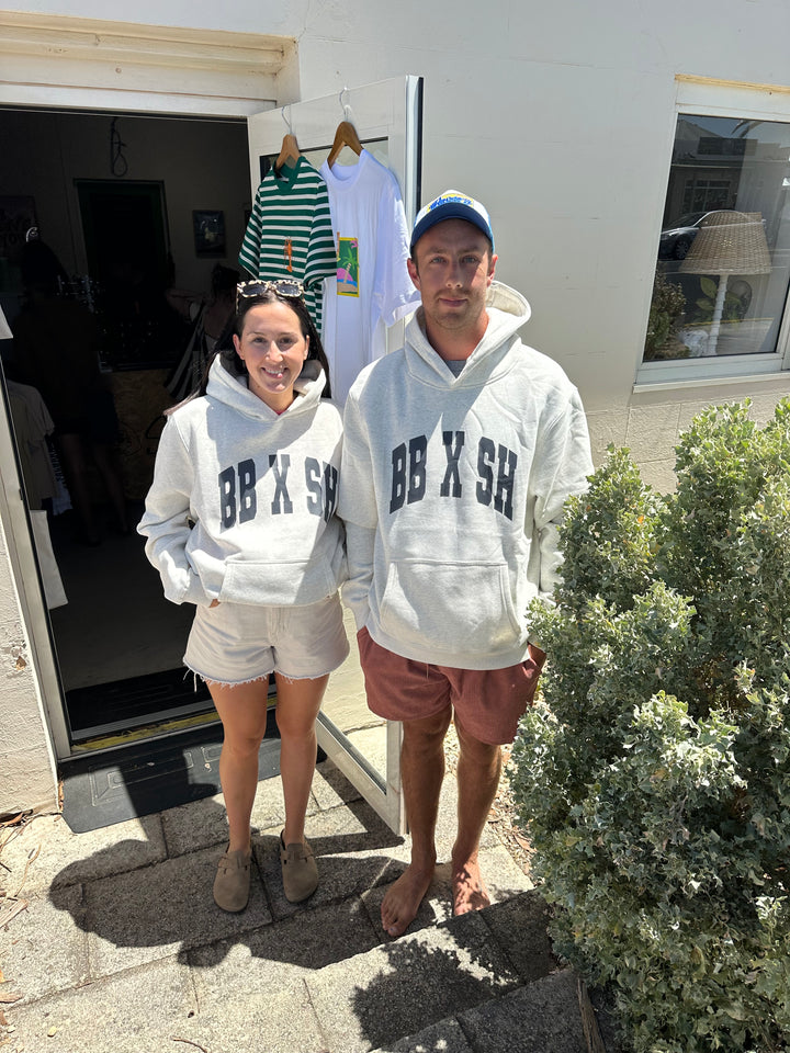 Birdie Blue x Salubrious Hour Collaboration Unisex Hoodie - Grey Marle