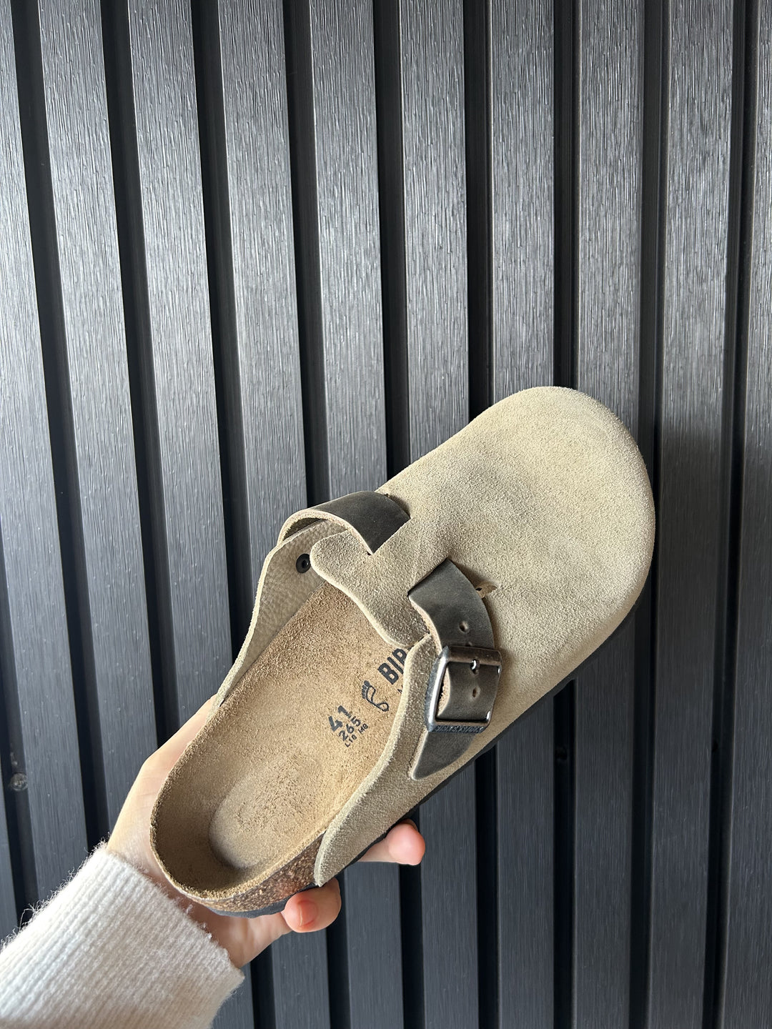 Boston Faded Khaki Oiled/Suede Leather Regular