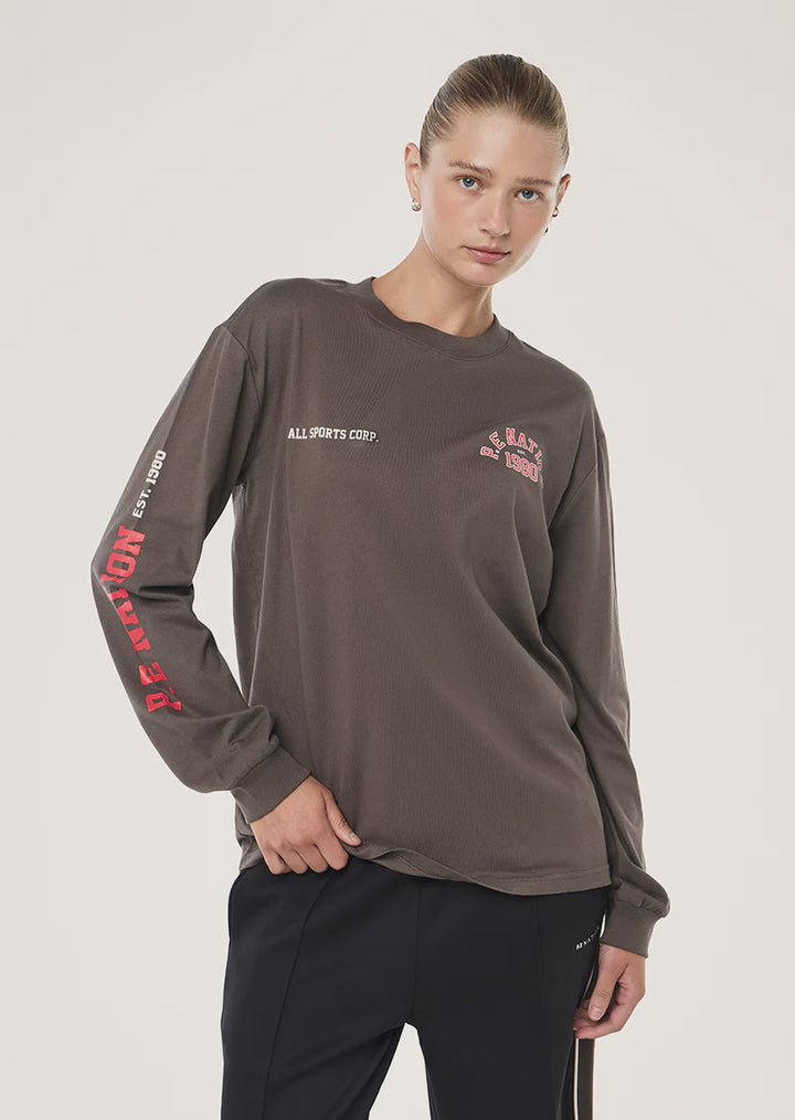 P.E Nation Inbound LS Tee - Major Brown