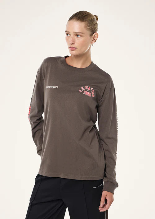P.E Nation Inbound LS Tee - Major Brown