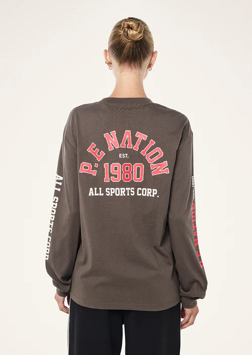 P.E Nation Inbound LS Tee - Major Brown