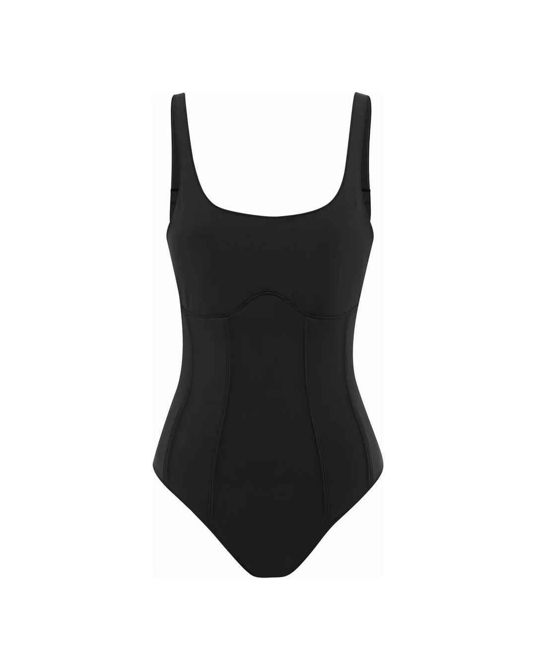 It's Now Cool The Contour Outline Onepiece - Black