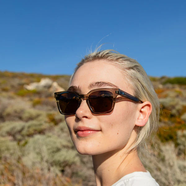 Otis Interlude Sunglasses - Eco CCrystal Fern/Brown Polarised