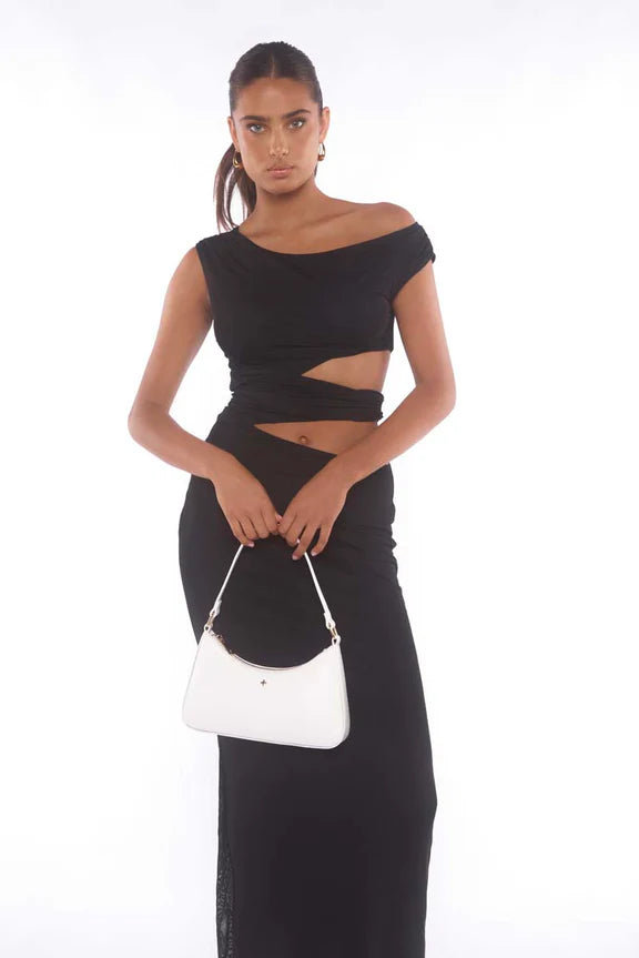 Peta + Jain Josee Shoulder Bag - White Smooth/Gold