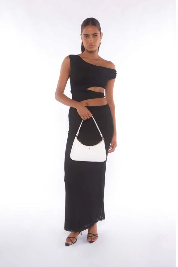 Peta + Jain Josee Shoulder Bag - White Smooth/Gold