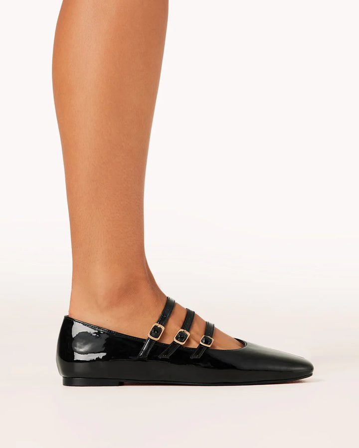 Billini Kairo Sandal- Black Patent