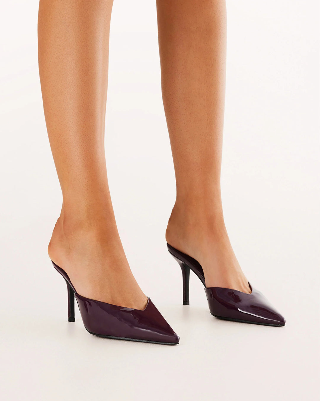 Billini Karey Pump Mule - Mulberry Patent