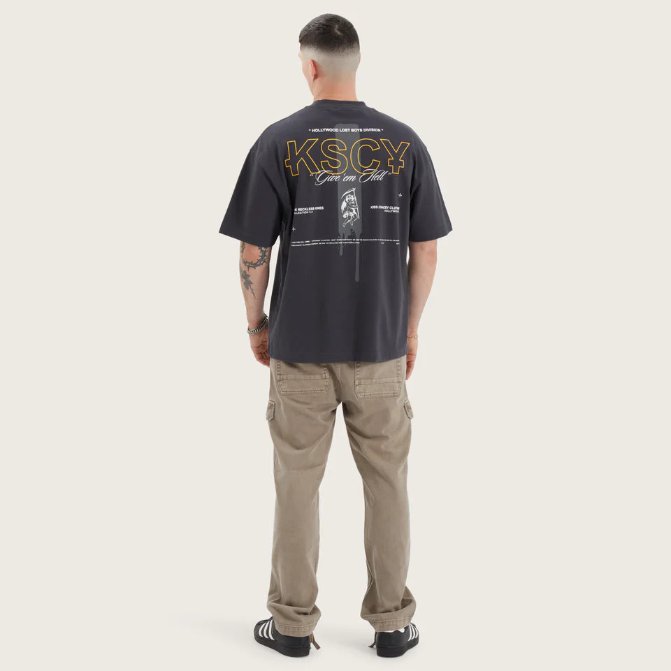 Kiss Chacey Aral Street Tee- Pigment Anthracite